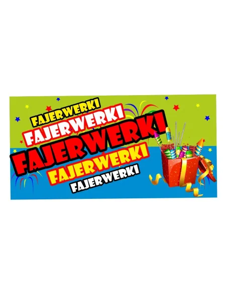 Baner reklamowy gotowe wzory banerów - Fajerwerki