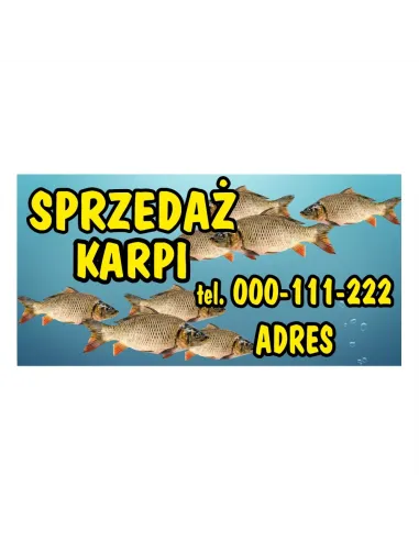 BANER SPRZEDAŻ KARPI RYBY ŚWIĄTECZNE