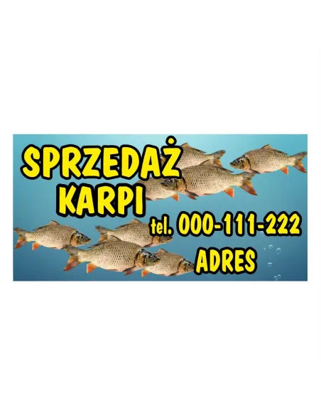 BANER SPRZEDAŻ KARPI RYBY ŚWIĄTECZNE