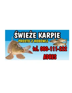 BANER SPRZEDAŻ KARPI RYBY ŚWIĄTECZNE