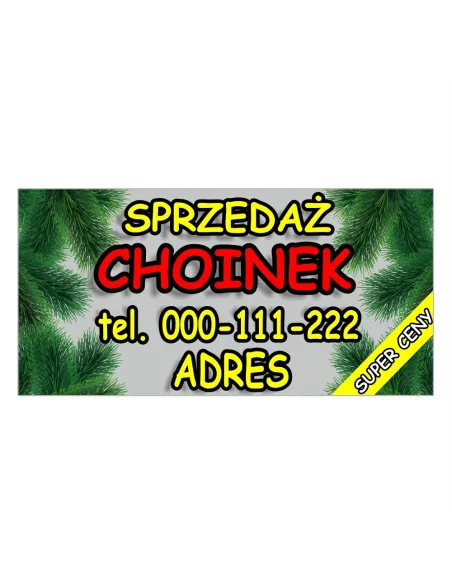 BANER SPRZEDAŻ CHOINEK