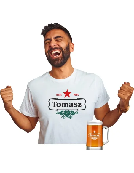 Koszulka + Kufel PREZENT na URODZINY 30 40 50 60