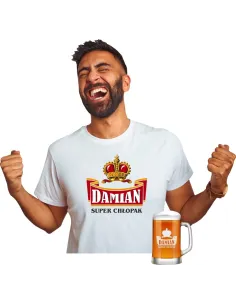 Koszulka + Kufel PREZENT na URODZINY 30 40 50 60