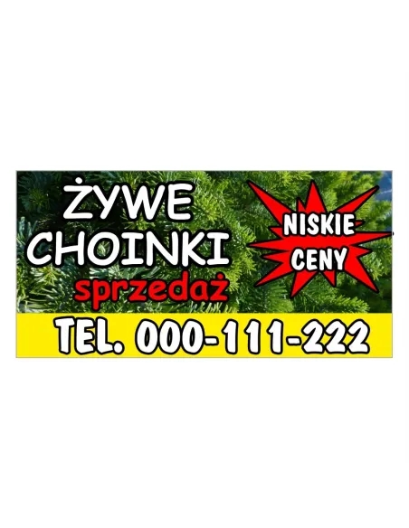 BANER SPRZEDAŻ ŻYWE CHOINKI