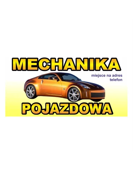 Baner reklamowy gotowe wzory banerów - Mechanika pojazdowa