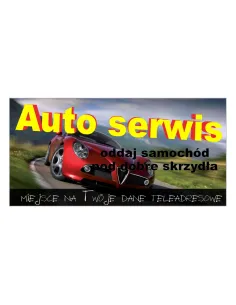 Baner reklamowy gotowe wzory banerów - Auto serwis