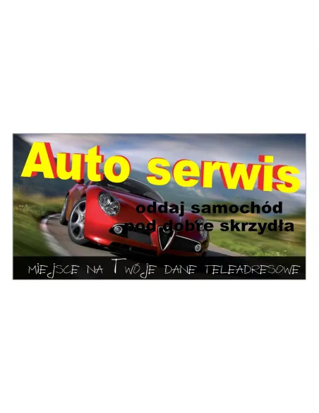 Baner reklamowy gotowe wzory banerów - Auto serwis