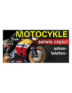 Baner reklamowy gotowe wzory banerów - Motocykle