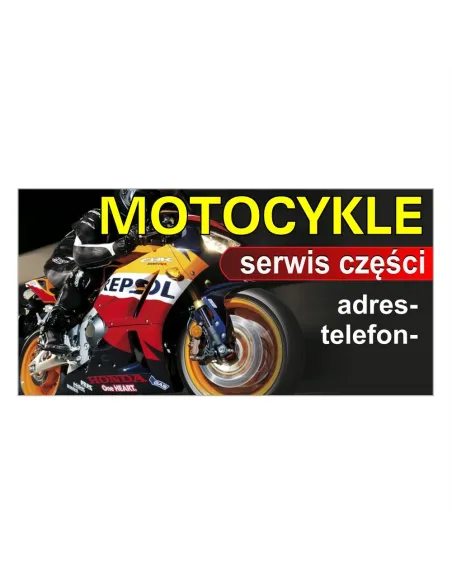 Baner reklamowy gotowe wzory banerów - Motocykle