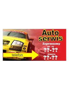Baner reklamowy gotowe wzory banerów - Auto serwis