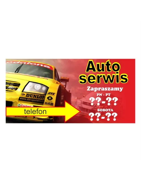 Baner reklamowy gotowe wzory banerów - Auto serwis