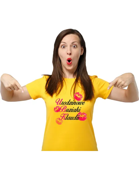 KOSZULKA PREZENT NA URODZINY urodzinowa z imieniem