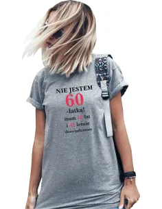 Koszulka na 60 Urodziny Mam 18 lat i doświadczenie