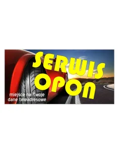 Baner reklamowy gotowe wzory banerów - Serwis opon