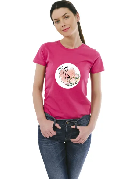 Koszulka z imieniem PREZENT dla MAMY CIĄŻA DZIECKO