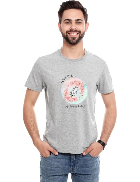 Koszulka z nadrukiem dla TATY BĘDZIESZ TATĄ