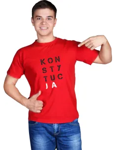 Koszulka z nadrukiem na PREZENT napis KONSTYTUCJA