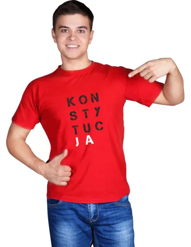 Koszulka z nadrukiem na PREZENT napis KONSTYTUCJA