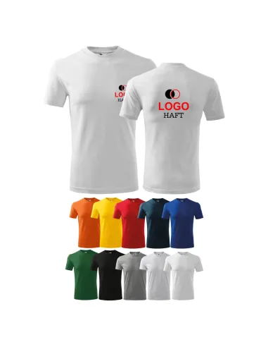 T-shirt Koszulka firmowa męska z LOGO HAFTEM
