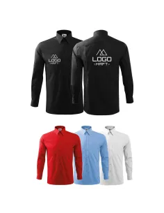 Koszula męska na dł. rękaw z haftem LOGO FIRMY x5