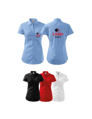 Koszula FIRMOWA BIUROWA z logo nadrukiem HAFTEM