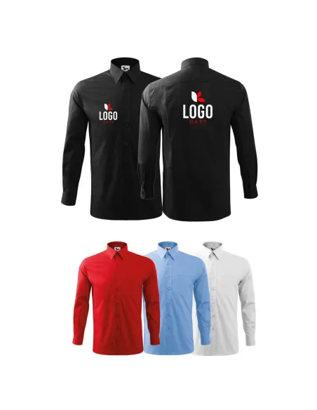 KOSZULA Z KOŁNIERZEM z haftem LOGO FIRMY x10