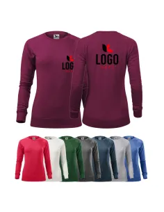 BLUZA DAMSKA Z WŁASNYM HAFTEM NADRUKIEM LOGO x10