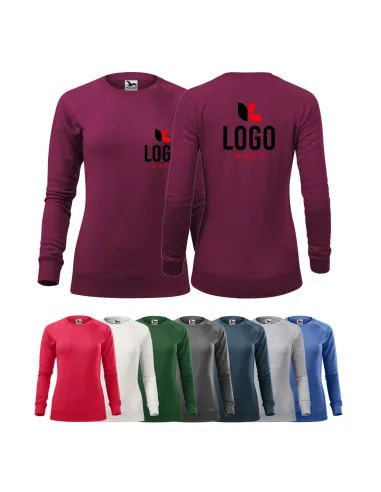 BLUZA DAMSKA Z WŁASNYM HAFTEM NADRUKIEM LOGO x10