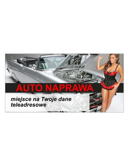 Baner reklamowy gotowe wzory banerów - Auto naprawa