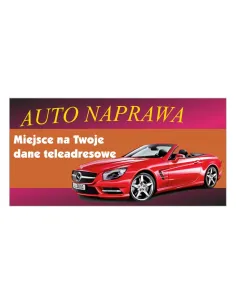 Baner reklamowy gotowe wzory banerów - Auto naprawa