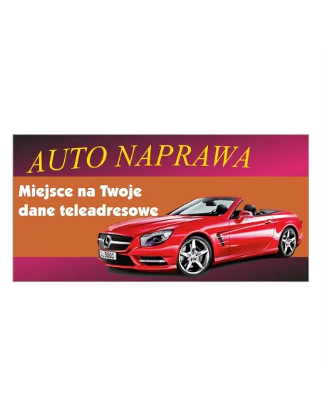 Baner reklamowy gotowe wzory banerów - Auto naprawa