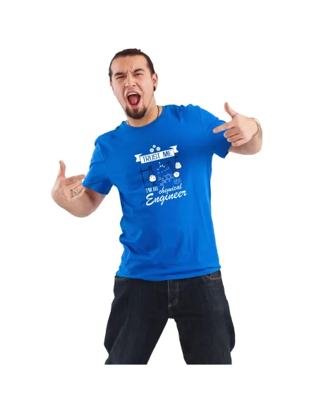 Koszulka z nadrukiem napis PREZENT ENGINEER