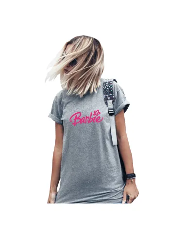 Koszulka z nadrukiem napis PREZENT BARBIE