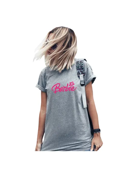 Koszulka z nadrukiem napis PREZENT BARBIE