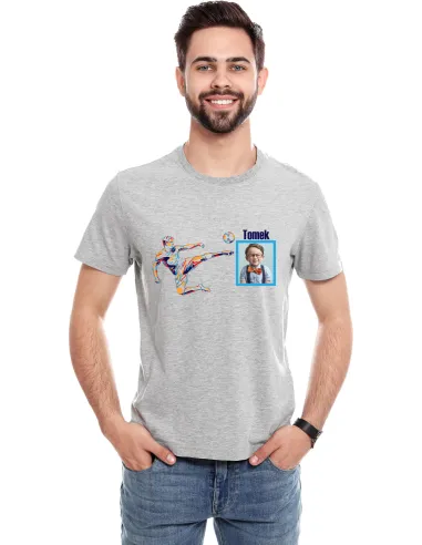 Koszulka piłkarska ze zdjęciem z nadrukiem PREZENT dla CHŁOPAKA chłopca