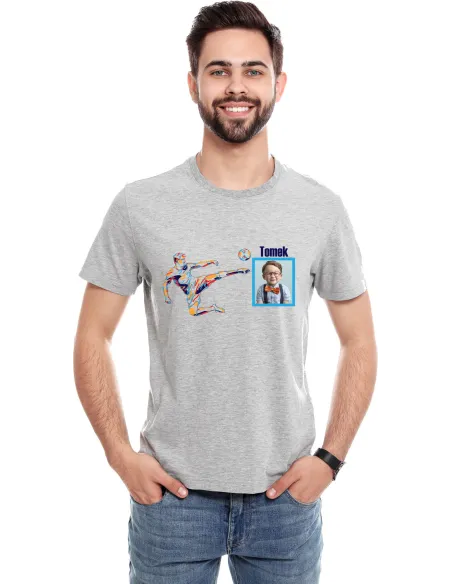 Koszulka piłkarska ze zdjęciem z nadrukiem PREZENT dla CHŁOPAKA chłopca