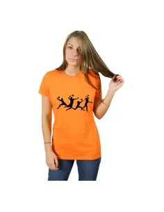 Koszulka T-shirt z nadrukiem dla DZIEWCZYNY SPORT