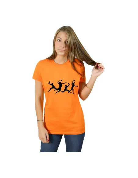 Koszulka T-shirt z nadrukiem dla DZIEWCZYNY SPORT