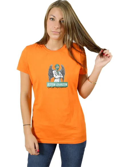 Koszulka T-shirt z nadrukiem JESTEM LEKARZEM prezent dla lekarza