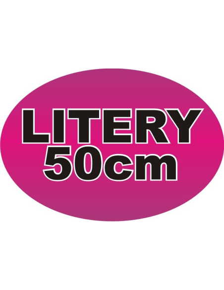 Litery napisy cyfry samoprzylepne naklejki z folii 50 cm