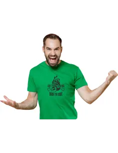 Koszulka z nadrukiem PREZENT BORN TO RIDE dla fana motorów