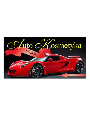 Baner reklamowy gotowe wzory banerów - Auto kosmetyka
