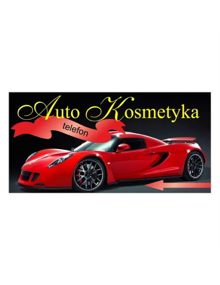 Baner reklamowy gotowe wzory banerów - Auto kosmetyka