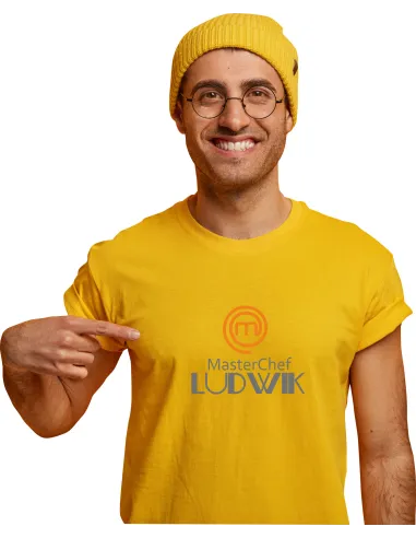 Koszulka z imieniem napis PREZENT MASTERCHEF dla miłośnika gotowania