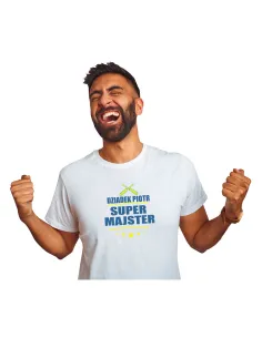 Koszulka z imieniem dla DZIADKA SUPER MAJSTER