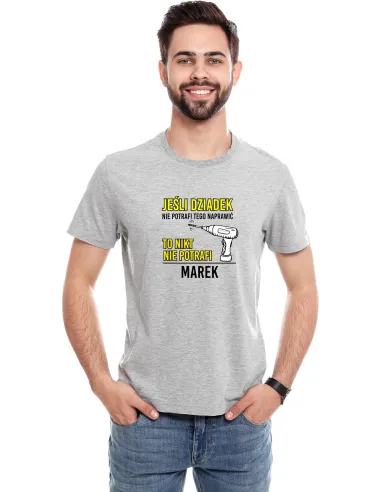 Koszulka z nadrukiem PREZENT dla DZIADKA