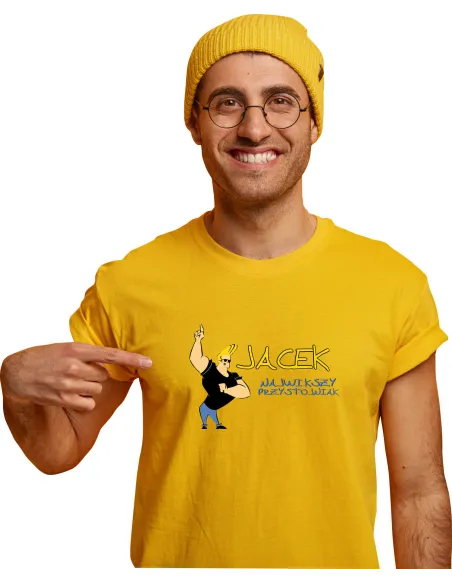 Koszulka z imieniem napis NAJWIĘKSZY PRZYSTOJNIAK