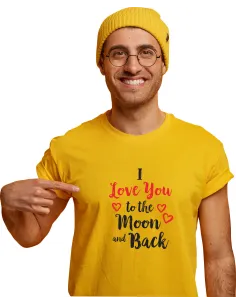 Koszulka z nadrukiem napis WALENTYNKI I LOVE YOU