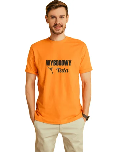Koszulka z nadrukiem napis WYBOROWY TATA