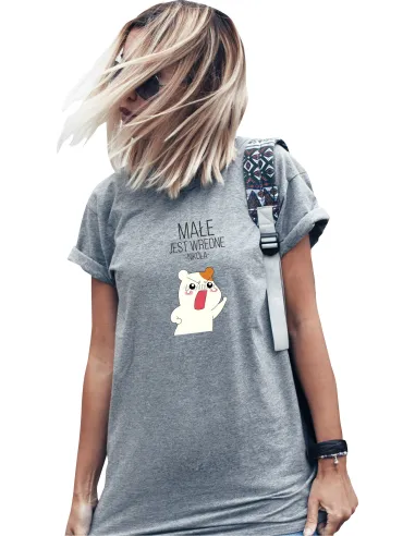 Koszulka z imieniem napisem MAŁE JEST WREDNE